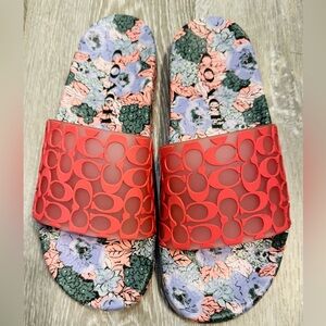 Authentic COACH pink slides.
